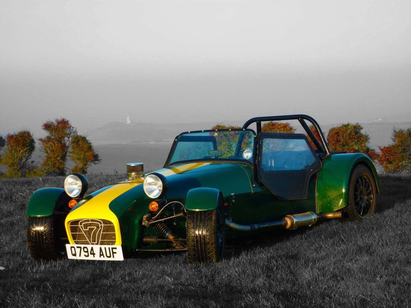 The finished Locost above Beachy Head